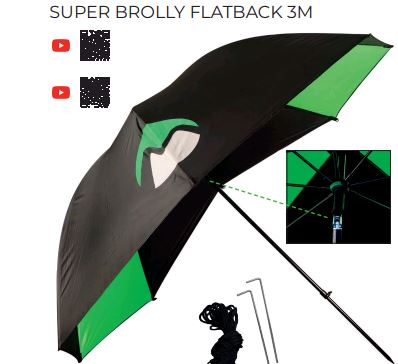 Maver Ombrello SUPER BROLLY FLATBACK 3Mt diam. 210cm